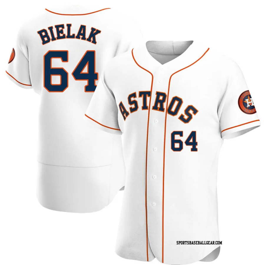 Brandon Bielak Men's Houston Astros White Authentic Home Jersey