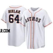 Brandon Bielak Men's Houston Astros White Replica 2022 World Series Home Jersey