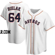 Brandon Bielak Men's Houston Astros White Replica Home Jersey