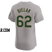 Brandon Bielak Men's Oakland Athletics Gray Elite Road Jersey