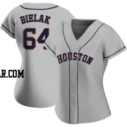 Brandon Bielak Women's Houston Astros Gray Replica Road 2020 Jersey