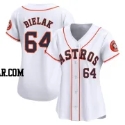 Brandon Bielak Women's Houston Astros White Limited Home Jersey