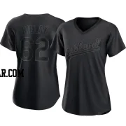 Brandon Bielak Women's Oakland Athletics Black Replica Pitch Fashion Jersey