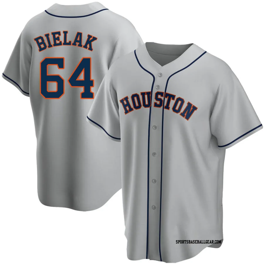 Brandon Bielak Youth Houston Astros Gray Replica Road Jersey