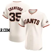 Brandon Crawford Men's San Francisco Giants Cream Elite Home Jersey