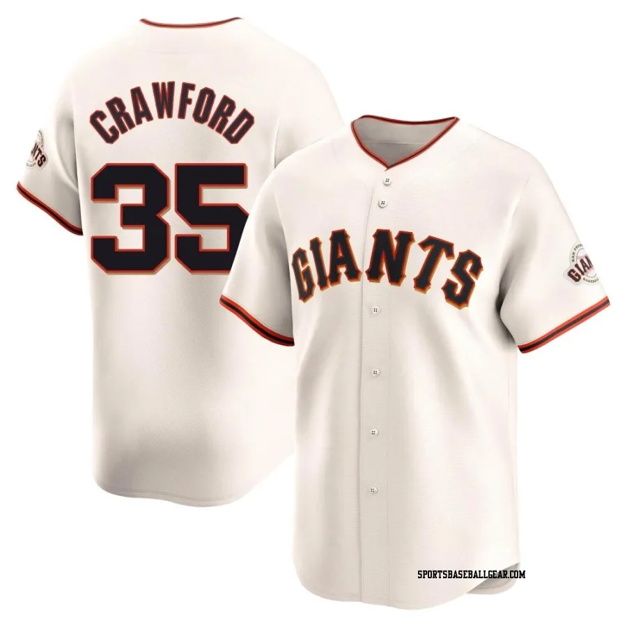 Brandon Crawford Men's San Francisco Giants Cream Limited Home Jersey