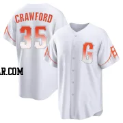 Brandon Crawford Men's San Francisco Giants White Replica 2021 City Connect Jersey