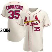 Brandon Crawford Men's St. Louis Cardinals Cream Authentic Alternate Jersey