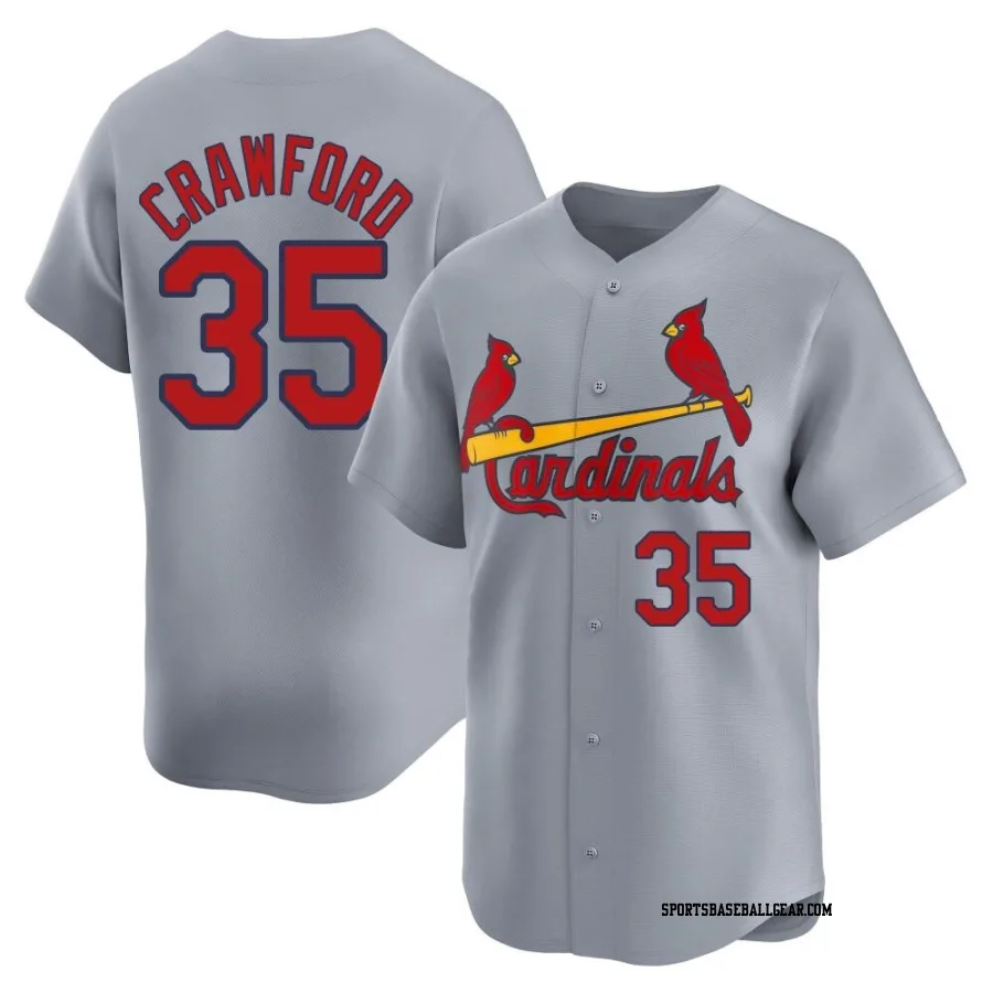 Brandon Crawford Men's St. Louis Cardinals Gray Limited Away Jersey