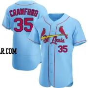 Brandon Crawford Men's St. Louis Cardinals Light Blue Authentic Alternate Jersey