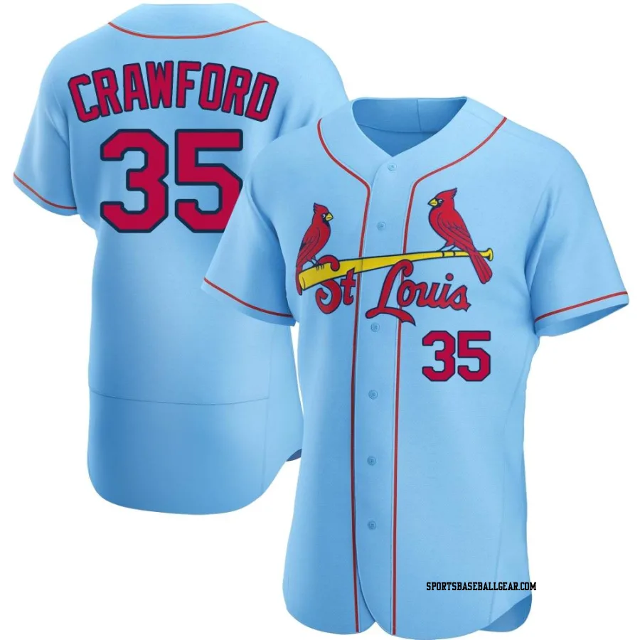 Brandon Crawford Men's St. Louis Cardinals Light Blue Authentic Alternate Jersey