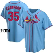 Brandon Crawford Men's St. Louis Cardinals Light Blue Replica Alternate Jersey