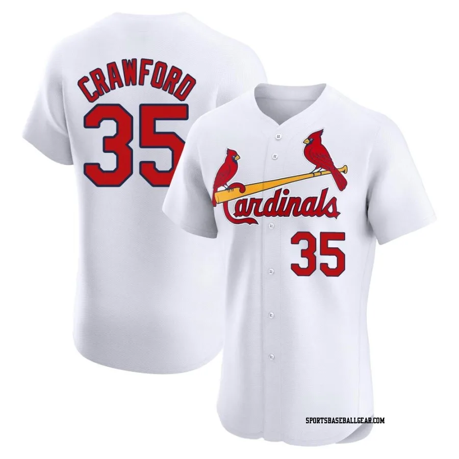 Brandon Crawford Men's St. Louis Cardinals White Elite Home Jersey