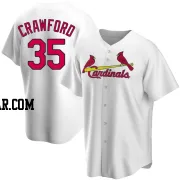 Brandon Crawford Men's St. Louis Cardinals White Replica Home Jersey