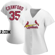 Brandon Crawford Women's St. Louis Cardinals White Authentic Home Jersey