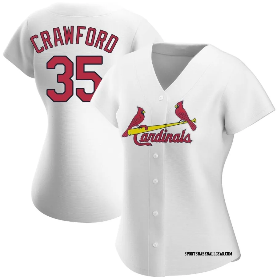 Brandon Crawford Women's St. Louis Cardinals White Authentic Home Jersey