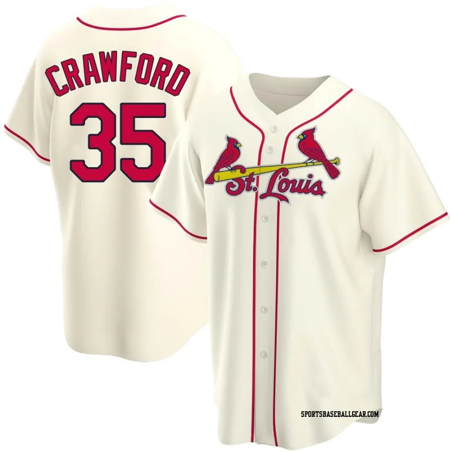 Brandon Crawford Youth St. Louis Cardinals Cream Replica Alternate Jersey