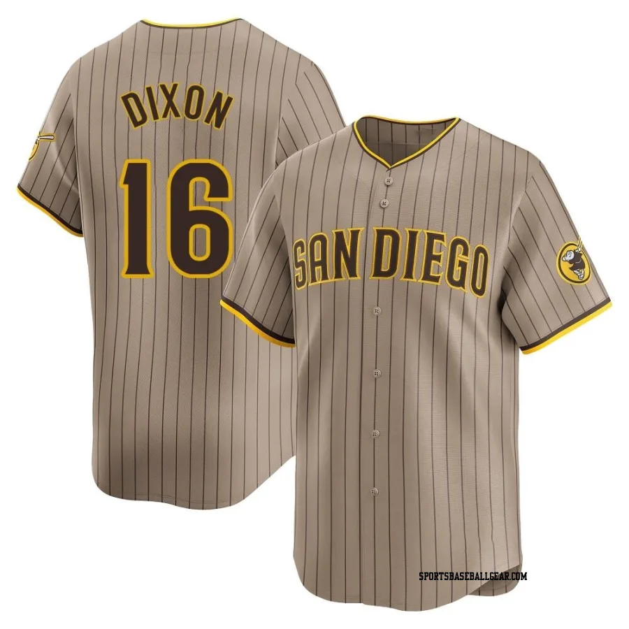 Brandon Dixon Men's San Diego Padres Limited Tan Alternate Jersey