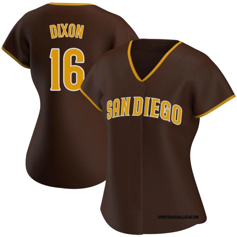 Brandon Dixon Women's San Diego Padres Brown Replica Road Jersey