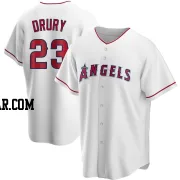 Brandon Drury Youth Los Angeles Angels White Replica Home Jersey