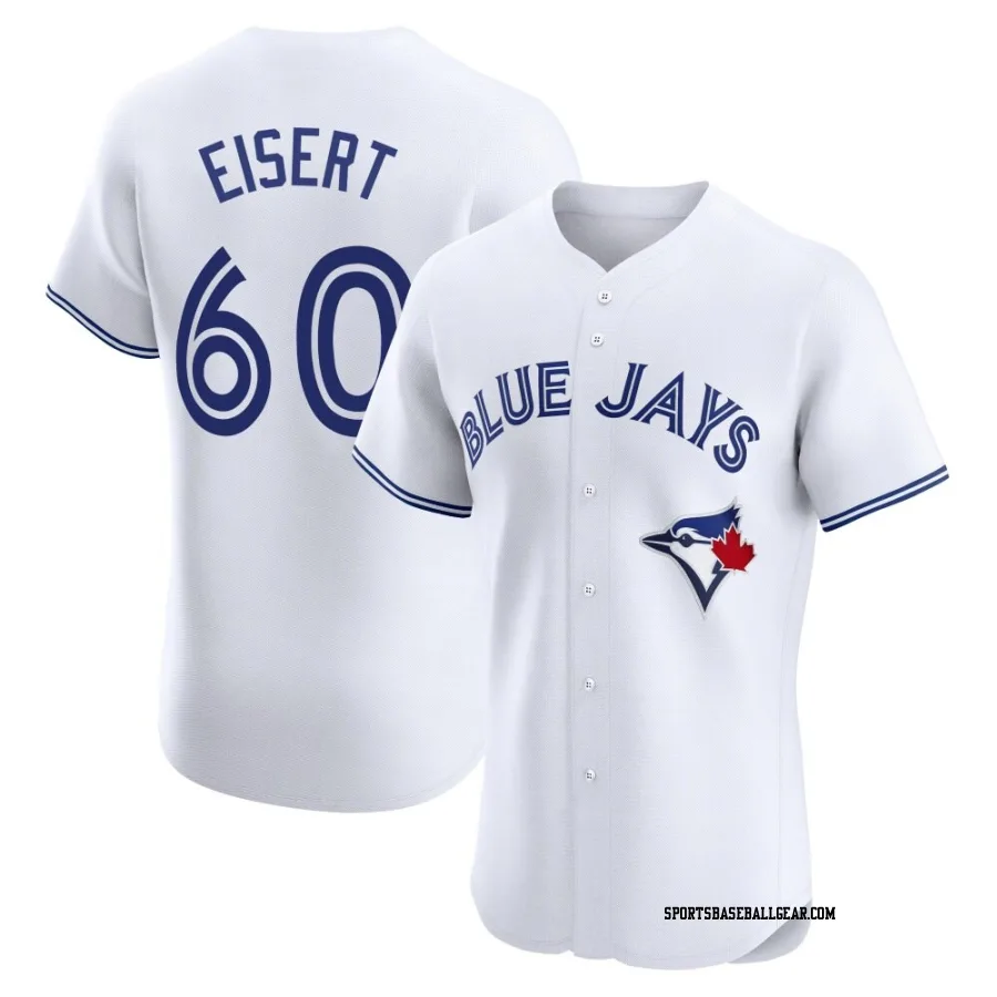 Brandon Eisert Men's Toronto Blue Jays White Elite Home Jersey