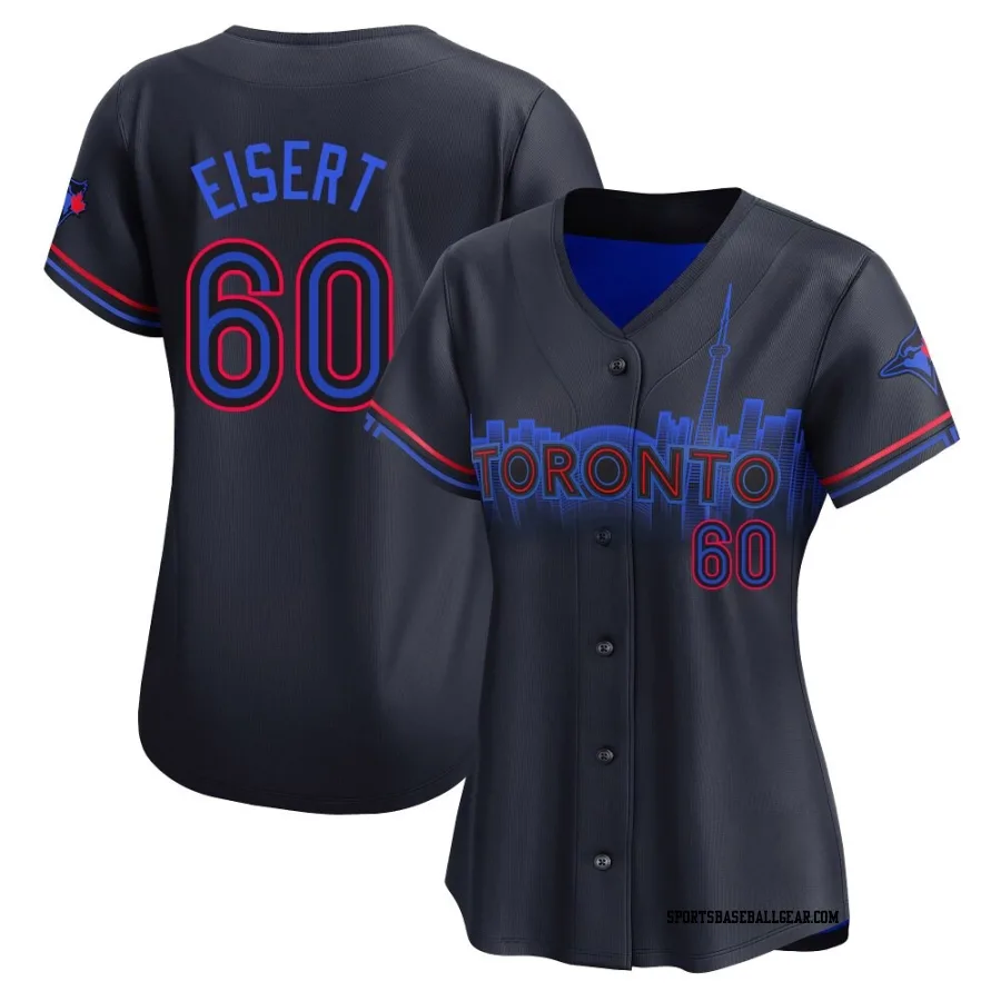 Brandon Eisert Women's Toronto Blue Jays Black Limited 2024 City Connect Jersey