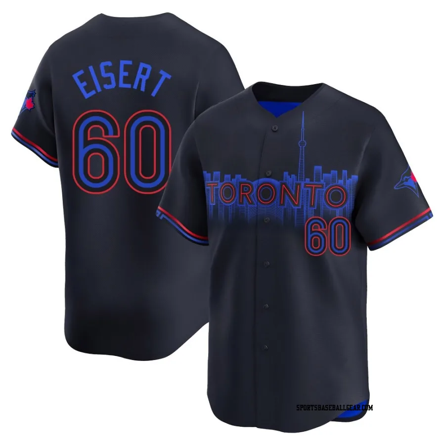 Brandon Eisert Youth Toronto Blue Jays Black Limited 2024 City Connect Jersey