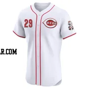 Brandon Finnegan Men's Cincinnati Reds White Elite Home Jersey