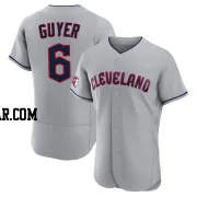 Brandon Guyer Men's Cleveland Guardians Gray Authentic Road Jersey