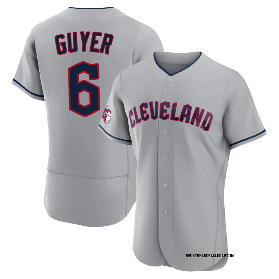 Brandon Guyer Men's Cleveland Guardians Gray Authentic Road Jersey