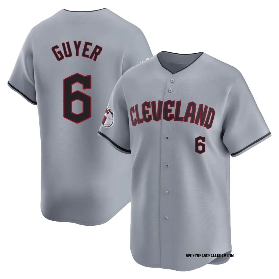 Brandon Guyer Men's Cleveland Guardians Gray Limited Road Jersey