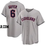 Brandon Guyer Men's Cleveland Guardians Gray Replica Road Jersey