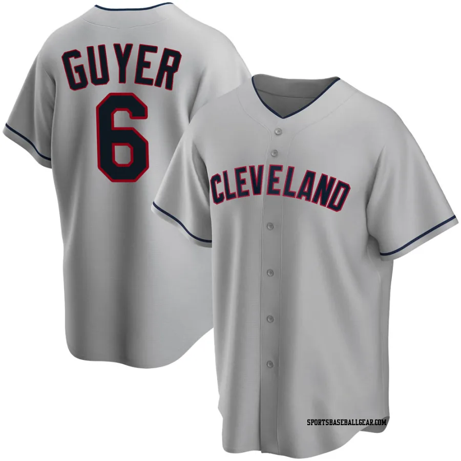 Brandon Guyer Men's Cleveland Guardians Gray Replica Road Jersey