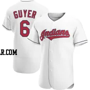 Brandon Guyer Men's Cleveland Guardians White Authentic Home Jersey