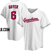 Brandon Guyer Men's Cleveland Guardians White Replica Home Jersey