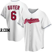 Brandon Guyer Men's Cleveland Guardians White Replica Home Jersey