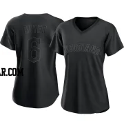 Brandon Guyer Women's Cleveland Guardians Black Authentic Pitch Fashion Jersey