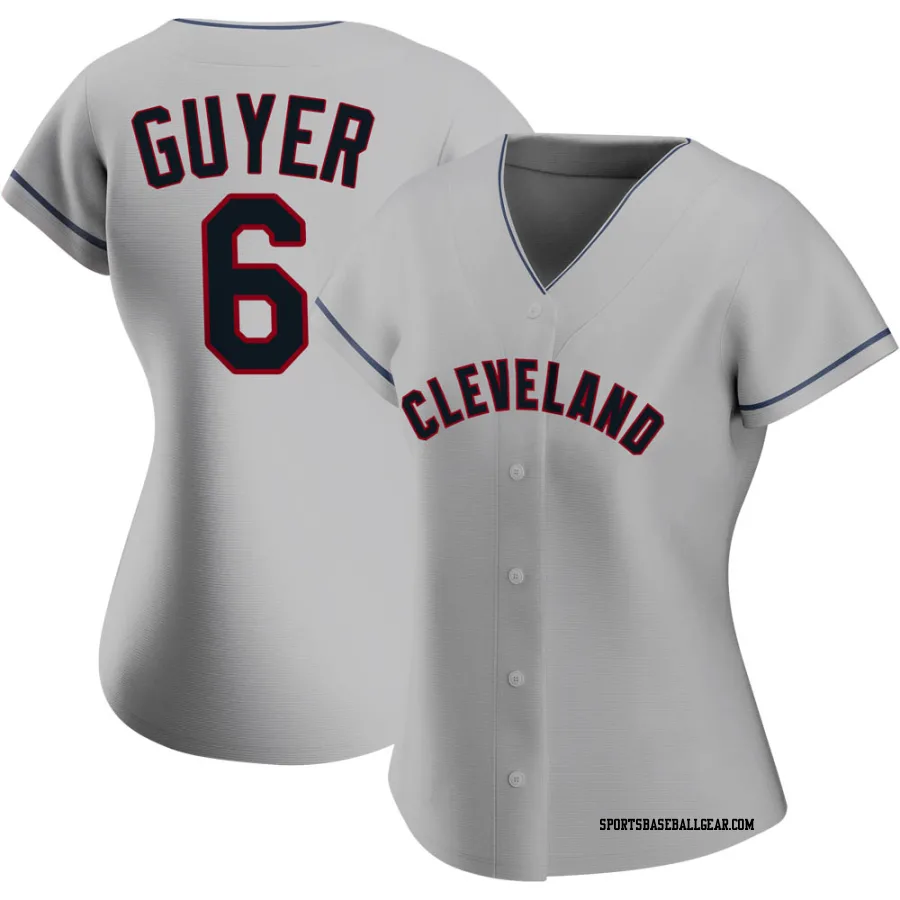 Brandon Guyer Women's Cleveland Guardians Gray Authentic Road Jersey