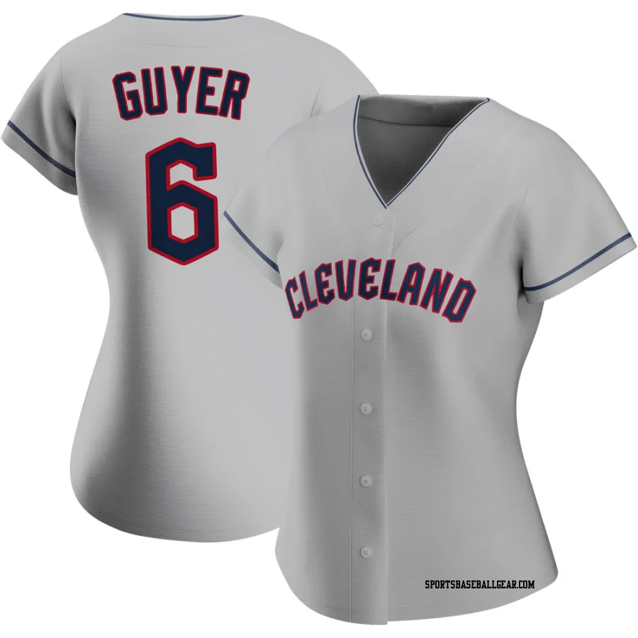 Brandon Guyer Women's Cleveland Guardians Gray Authentic Road Jersey