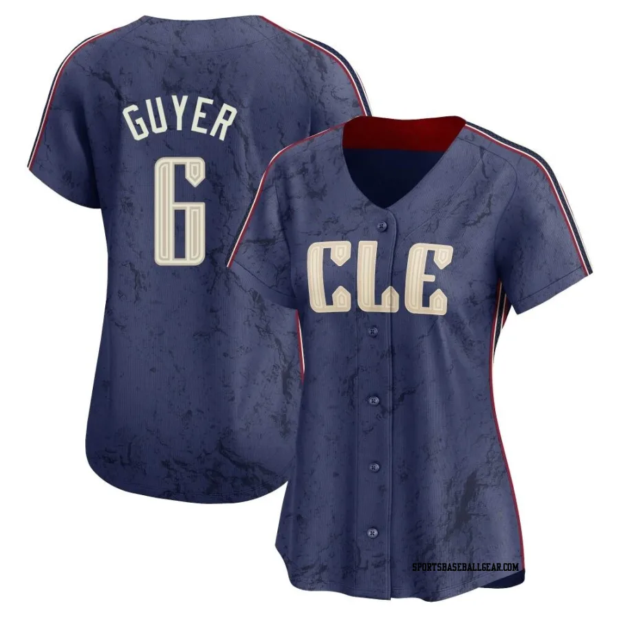 Brandon Guyer Women's Cleveland Guardians Navy Limited 2024 City Connect Jersey