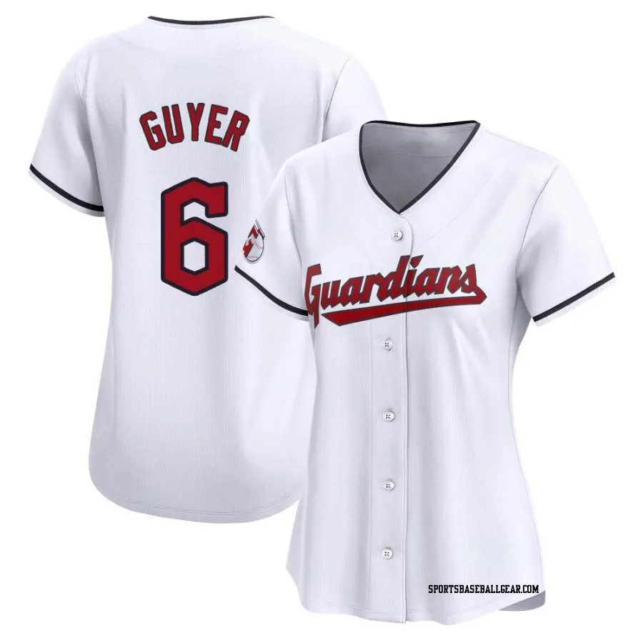 Brandon Guyer Women's Cleveland Guardians White Limited Home Jersey