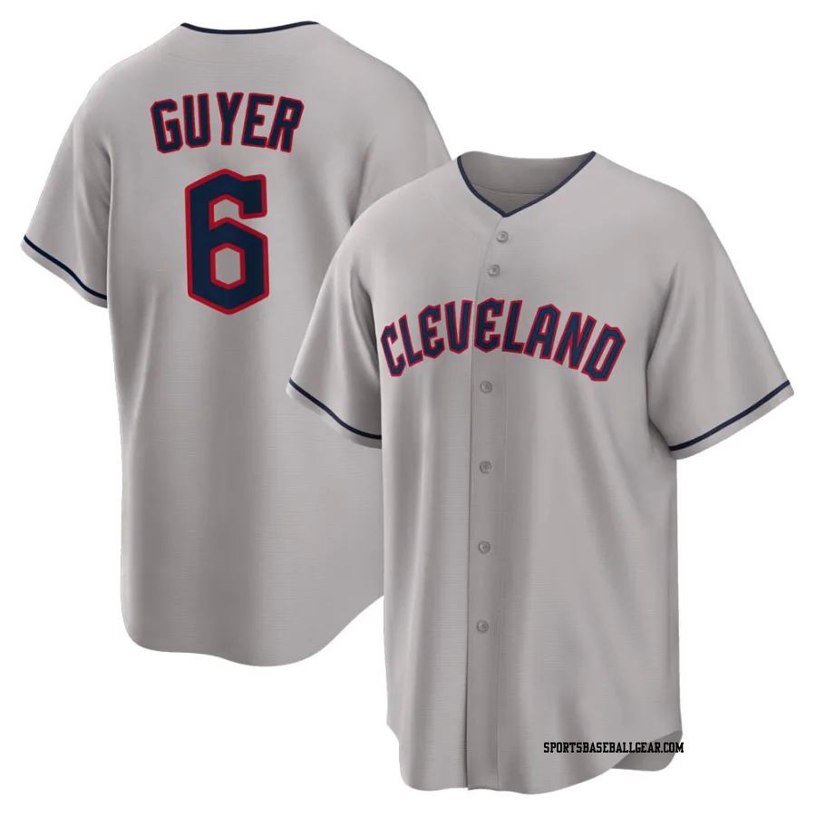 Brandon Guyer Youth Cleveland Guardians Gray Replica Road Jersey