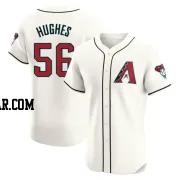 Brandon Hughes Men's Arizona Diamondbacks Cream Elite Home Jersey