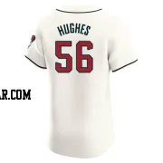 Brandon Hughes Men's Arizona Diamondbacks Cream Elite Home Jersey