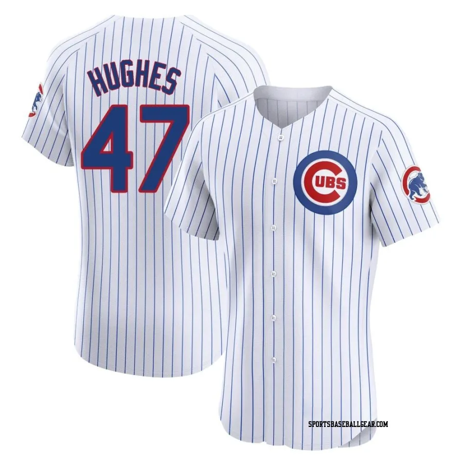 Brandon Hughes Men's Chicago Cubs White Elite Home Jersey