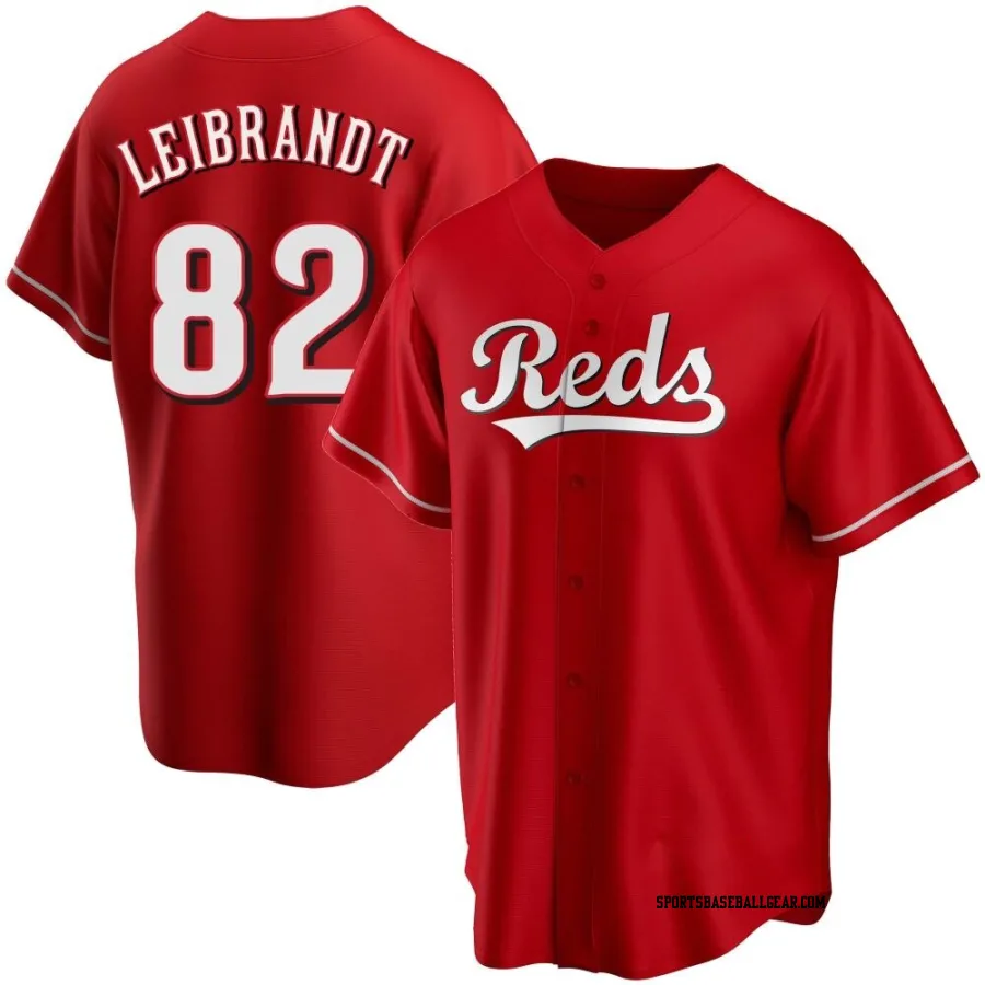 Brandon Leibrandt Men's Cincinnati Reds Red Replica Alternate Jersey