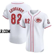 Brandon Leibrandt Men's Cincinnati Reds White Elite Home Patch Jersey