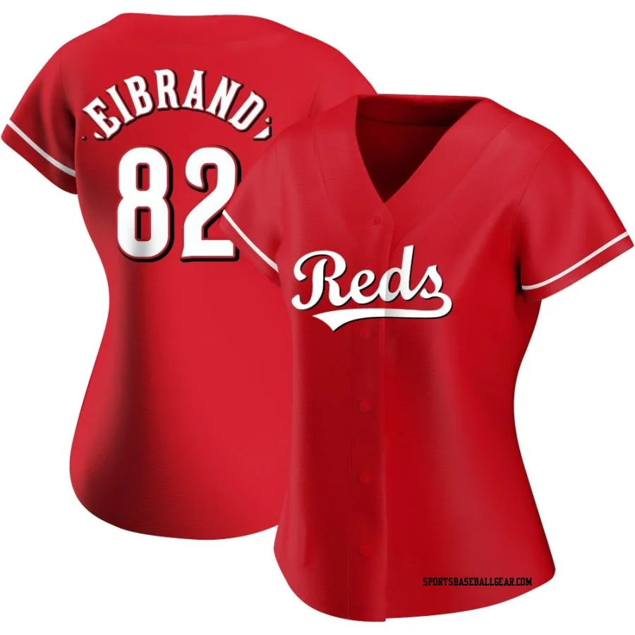 Brandon Leibrandt Women's Cincinnati Reds Red Replica Alternate Jersey