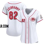 Brandon Leibrandt Women's Cincinnati Reds White Limited Home Jersey