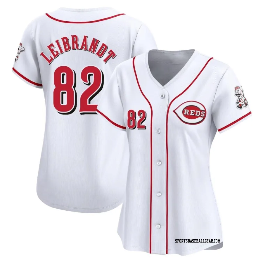 Brandon Leibrandt Women's Cincinnati Reds White Limited Home Jersey